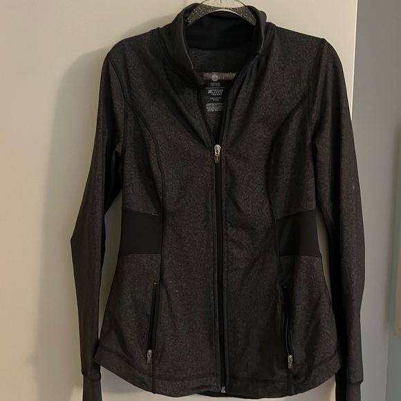 Old Navy Active Fit Zip Jacket Gray/Black Sz Small - Picture 1 of 3